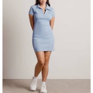 Light Blue Ribbed Mini Dress Size Small